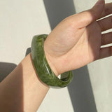 Colorful Acrylic Square Bangle Bracelet for Women