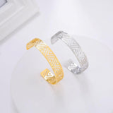 Geometric Cuff Bracelet Stainless Steel Bangle