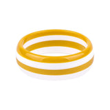 Vintage Resin Cuff Bracelets Bangles for Women Wide Stripe Acrylic Bracelet