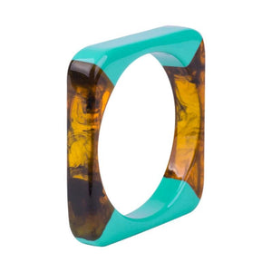Vintage Resin Acrylic Cuff Bracelet Bangles For Women