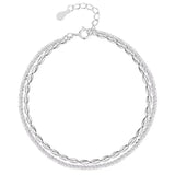 Foxanry Gypsophila Double Layer Party Bracelet