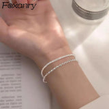 Foxanry Gypsophila Double Layer Party Bracelet