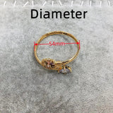 Zircon Crystal Bracelet Red High Open Bangle Wedding Jewelry