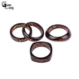 Guanlong Leopard Print Resin Cuff Bracelet Wide Geometric Charm Jewelry