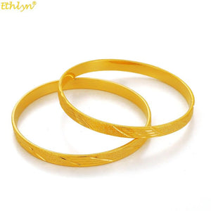 2pcs Dubai Indian Bangles for Girls, Africa Jewelry Gift