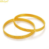 2pcs Dubai Indian Bangles for Girls, Africa Jewelry Gift