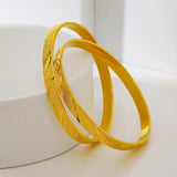 2pcs Dubai Indian Bangles for Girls, Africa Jewelry Gift