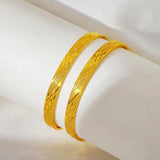 2pcs Dubai Indian Bangles for Girls, Africa Jewelry Gift