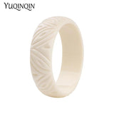 Resin Engraved Flowers Bracelets Bangles for Women