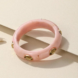 Vintage Multicolor Resin Cuff Bracelets for Women