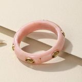Vintage Multicolor Resin Cuff Bracelets for Women