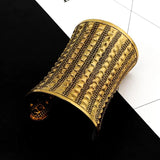 Boho Vintage Silver Plated Hand Cuff Bracelet B107