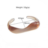 Adjustable Acrylic Resin Bangle Bracelet Wrist Jewelry