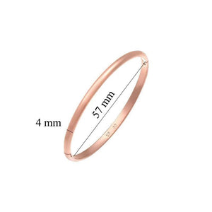 Smooth Bracelet Bangle 585 Rose Jewelry Classic Style No Skin Allergy