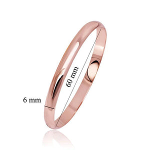 Smooth Bracelet Bangle 585 Rose Jewelry Classic Style No Skin Allergy