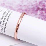 Smooth Bracelet Bangle 585 Rose Jewelry Classic Style No Skin Allergy