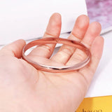 Smooth Bracelet Bangle 585 Rose Jewelry Classic Style No Skin Allergy