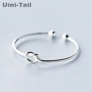 Tibetan Silver Heart Knot Bracelet