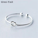 Tibetan Silver Heart Knot Bracelet