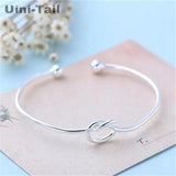 Tibetan Silver Heart Knot Bracelet