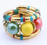 Resin Snake Bracelets for Women - Adjustable Bangles Jewelry