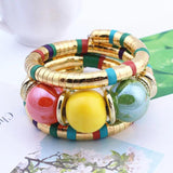 Resin Snake Bracelets for Women - Adjustable Bangles Jewelry
