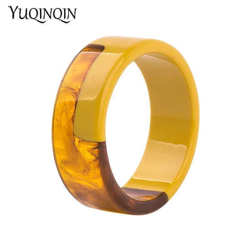 Resin Cuff Bracelets Bangles Colorful Acrylic Big Charm Party Jewelry