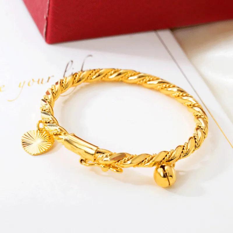 Baby Girl Boy Bells Pendant Bangles Anklet Jewelry