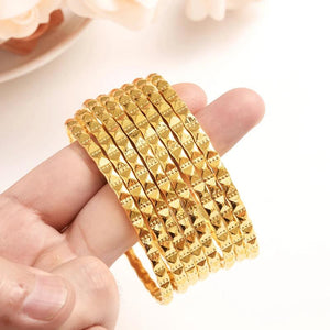 4pcs Ethiopian African Dubai Bracelet Party wedding Jewelry Bangles For Women