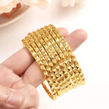 4pcs Ethiopian African Dubai Bracelet Party wedding Jewelry Bangles For Women