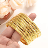 4pcs Ethiopian African Dubai Bracelet Party wedding Jewelry Bangles For Women