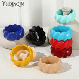 Colorful Resin Acrylic Retro Bangle Bracelets for Women