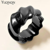 Colorful Resin Acrylic Retro Bangle Bracelets for Women