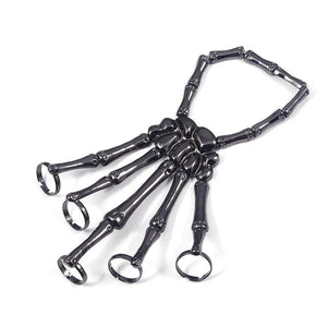 Steam Punk Bracelet Gothic Hand Skull Skeleton Bone Finger