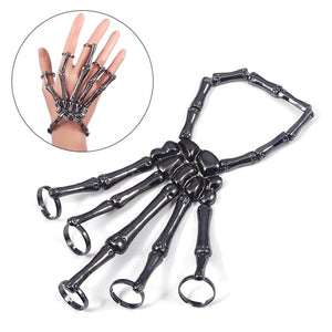 Steam Punk Bracelet Gothic Hand Skull Skeleton Bone Finger