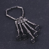Steam Punk Bracelet Gothic Hand Skull Skeleton Bone Finger