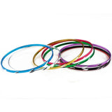 30pcs Mixed Loop Bracelet Chromatic Aluminum Charm Cuff Bracelet for Kids