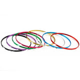 30pcs Mixed Loop Bracelet Chromatic Aluminum Charm Cuff Bracelet for Kids