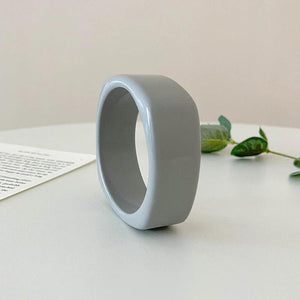 Acrylic Resin Wide Cuff Bracelet for Women Geometric Charm Bangles