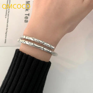 Silver Arrival Hip-Hop Punk Geometric Bracelet