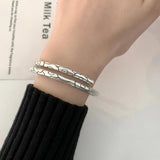 Silver Arrival Hip-Hop Punk Geometric Bracelet
