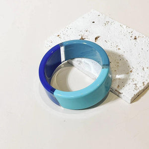 Vintage Punk Colorful Big Resin Acrylic Bracelet