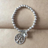 Bohemian Tibetan Silver Beads Bracelet Owl Elephant Charm Jewelry