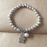 Bohemian Tibetan Silver Beads Bracelet Owl Elephant Charm Jewelry
