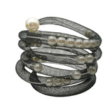 Pearl Charm Bracelet for Women Bohemia Bangles Birthday Gift