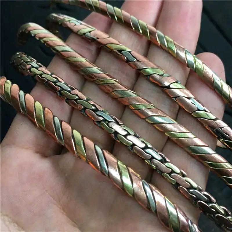 Indian Jewelry Rose Copper Open Cuff Slim Bangles for Kids BB-218