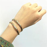 Indian Jewelry Rose Copper Open Cuff Slim Bangles for Kids BB-218