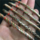 Indian Jewelry Rose Copper Open Cuff Slim Bangles for Kids BB-218
