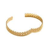 316L Stainless Steel Crown Cuff Bracelet For Women Girl