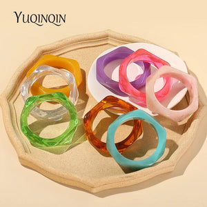 Colorful Geometric Indian Cuff Bangles for Women